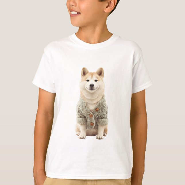 Sage Green Sweater Akita Kids (Front)