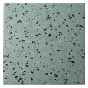 Sage Green Terrazzo Modern Minimal Medium Color Tile