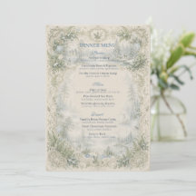 Sage Green Toile Castle Lodge Deer Fern