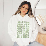 Sage Green Trendy Boho Mama of the Bride Custom Hoodie<br><div class="desc">Are you planning a sage green bachelorette party? If so, this personalised sweatshirt is perfect for your mum! Not only does it look great, but it this mother of the bride sweatshirt will keep mum warm during your rehearsal dinner and festivities. Plus, it makes the perfect gift for your bridesmaids....</div>