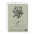 Sage Green Vintage Floral Romantic Garden Wedding