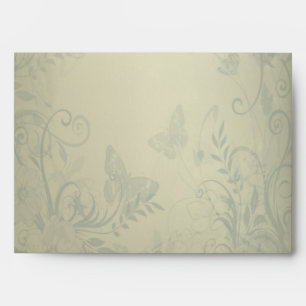 Sage Green Vintage Lace Wedding Envelopes