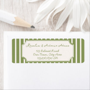 Sage green vintage stripes wedding custom