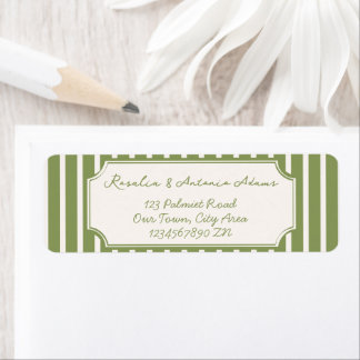 Sage green vintage stripes wedding custom