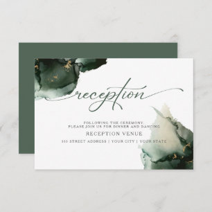 Sage Green Watercolor Abstract Invitation
