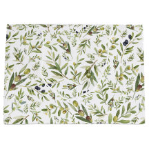 Sage Green Watercolor French Country Chic Olives