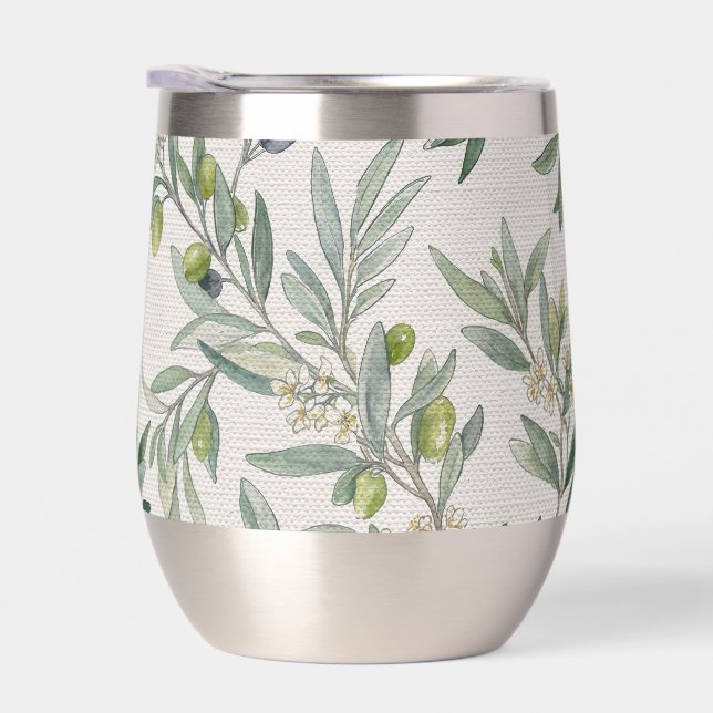 Sage Green Watercolor French Country Olive (Right)