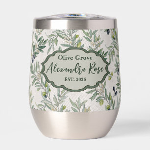 Sage Green Watercolor French Country Olive Name