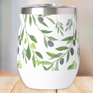 Sage Green Watercolor French Country Olive Pattern