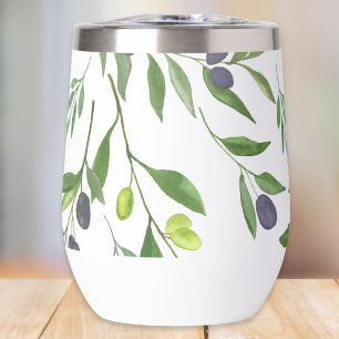 Sage Green Watercolor French Country Olive Pattern
