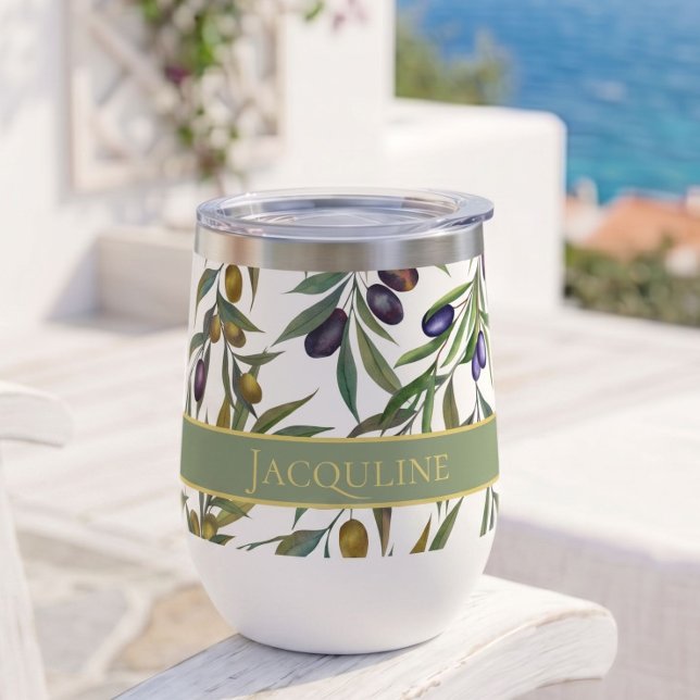 Sage Green Watercolor French Country Olive Pattern (Creator Uploaded)