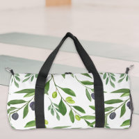 Sage Green Watercolor French Country Olive Pattern