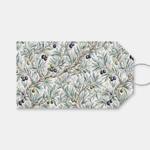 Sage Green Watercolor French Country Olive Pattern Gift Tags