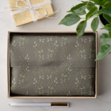 Sage Green Watercolor French Country Olive Pattern