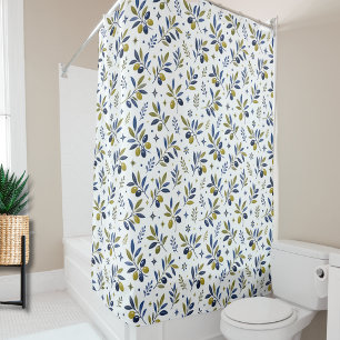 Sage Green Watercolor French Country Olive  Shower Curtain