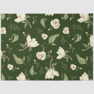 Sage Green Watercolor peony floral decoupage  Tissue Paper