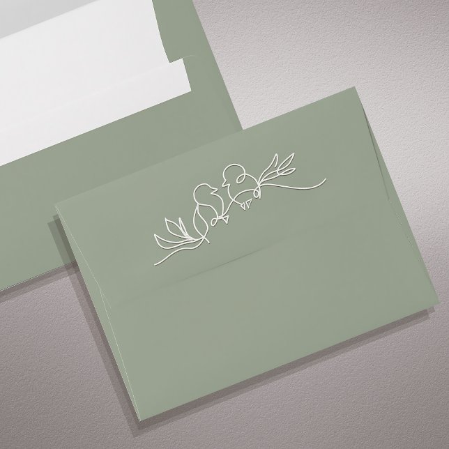 Sage Green Wedding Envelope (Creator Uploaded)