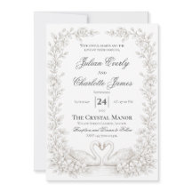 Sage Green Wedding InvitationWedding Garden Invite