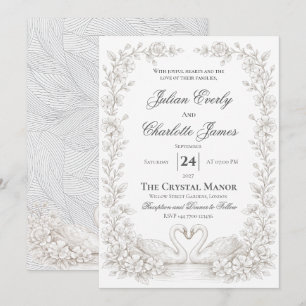 Sage Green Wedding InvitationWedding Garden Invite