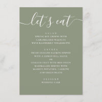 Sage Green Wedding | Minimalist Script Modern
