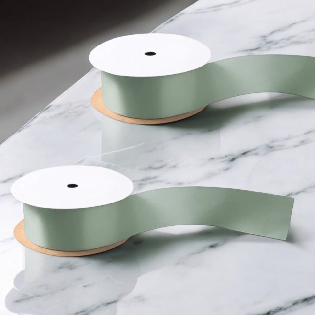 Sage Green Wedding Party Satin Ribbon (Creator Uploaded)