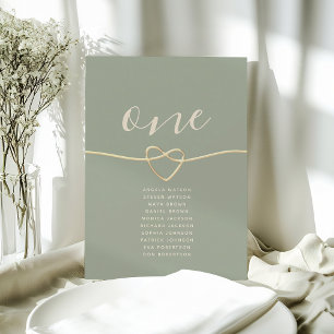 Sage Green Wedding Seating Chart