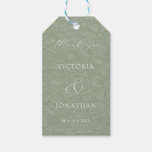 Sage Green Wedding Thank You Gift Tags
