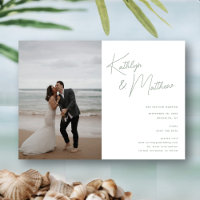 Sage Green Whimsical Script Modern Save The Date
