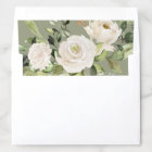 Sage Green White Floral Foliage Watercolor Wedding