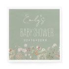 Sage Green Wildflower Boho Baby Shower In Bloom