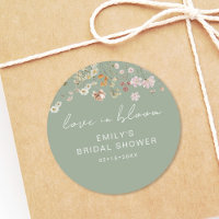 Sage Green Wildflower Bridal Shower Love In Bloom