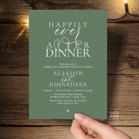 Sage Happily Ever After Dinner Modern Wedding