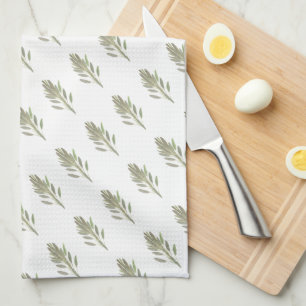 Sage herb botanical plant greenery Kitchen Tea Towel
