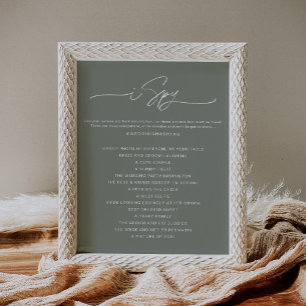 SAGE I Spy Wedding Hashtag Sign