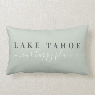 Sage Lake Tahoe Happy Place  Lumbar Pillow