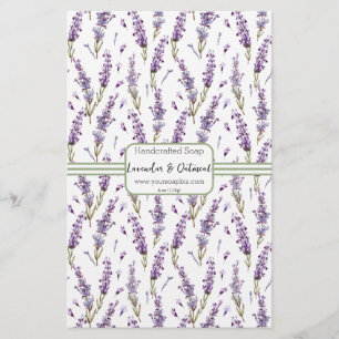 Sage & Lavendar Soap Wrap Paper Sheet
