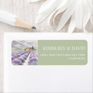 Sage & Lavender Wedding Label