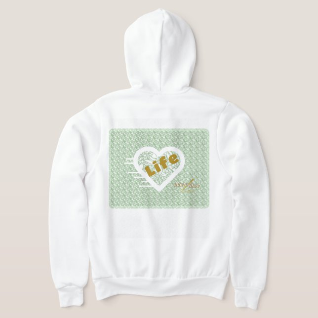 Sage Life Full Zip Hoodie by Poet Adiela Akoo (Laydown Back)
