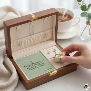 Sage Linen Home & Anchor Jewellery Box Message Car Square Business Card