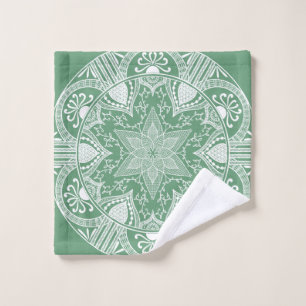 Sage Mandala Bath Towel Set
