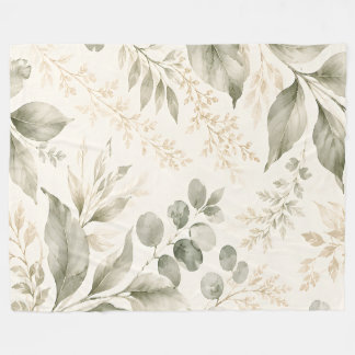 Sage Meadow Botanical Fleece Blanket