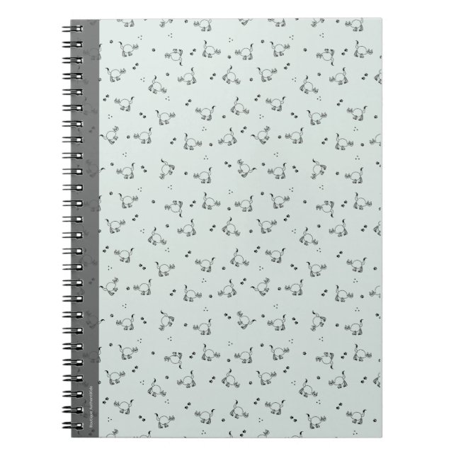 Sage Minimalist Cat Line Art Notebook (Front)