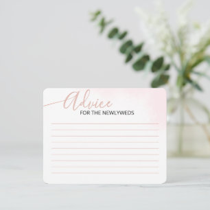Sage Minimalist Script Bridal Shower Advice Card. Enclosure Card