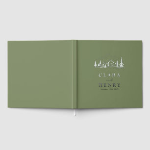Sage Mountain Wedding Guest Book
