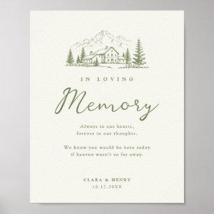 Sage Mountain Wedding Memorial Sign