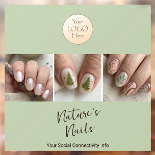 Sage Nail Salon Artistry 3 Photo Window Decal