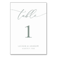 Sage Olive Green Minimalist Wedding | Event Custom