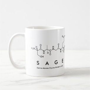 Sage peptide name mug