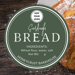 Sage Pine Bakery Sourdough Bread Logo Sticker