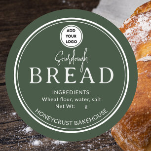 Sage Pine Bakery Sourdough Bread Logo Sticker